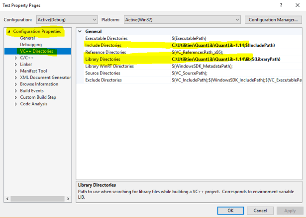 TestProjectPropertyPages